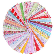 Cotton Quilting Fabric 100 Pcs 10cm PreCut Squares with Vivid Floral Patterns for DIY Sewing
