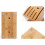 Large Capacity Bamboo Kitchen Knife Holder with Ventilated Base and Compact Countertop Storage 4