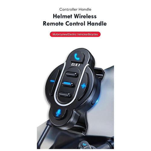DX1 Motorcycle Handle Bluetooth Controller Waterproof Motorcycle Wireless Bluetooth Headset Controller Voice Control 1