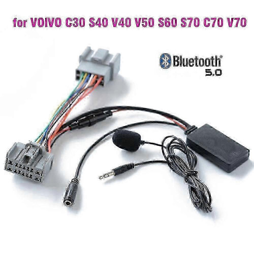 Bluetooth 5.0 Autoadapter für Volvo V50, eingebautes Mikrofon für Anrufe