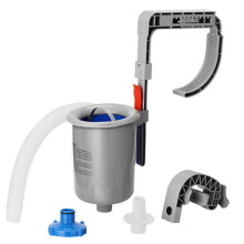 Above Ground Pool Skimmer with Basket, Wall Mounted Automatic Surface Cleaner, Adjustable for Debris Removal