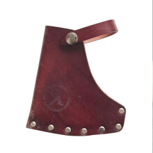 Leather Axe Sheath with Belt Loops, Durable Full Grain Leather Hatchet Blade Cover for Camping