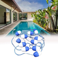 Pool Safety Rope with Floats 175ft, Durable Nylon, Visibility Buoys, Quick Hook Installation