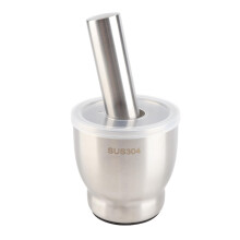 Garlic Press 304 Stainless Steel Manual Grinder with Ergonomic NonSlip Grip for Garlic Nuts Spices