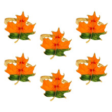 Durable Alloy Metal Napkin Rings, Versatile Party Accessories For Creating A Stylish Setting, 6 Pcs Retro Style Maple Leaf Napkin Holders, Elegant