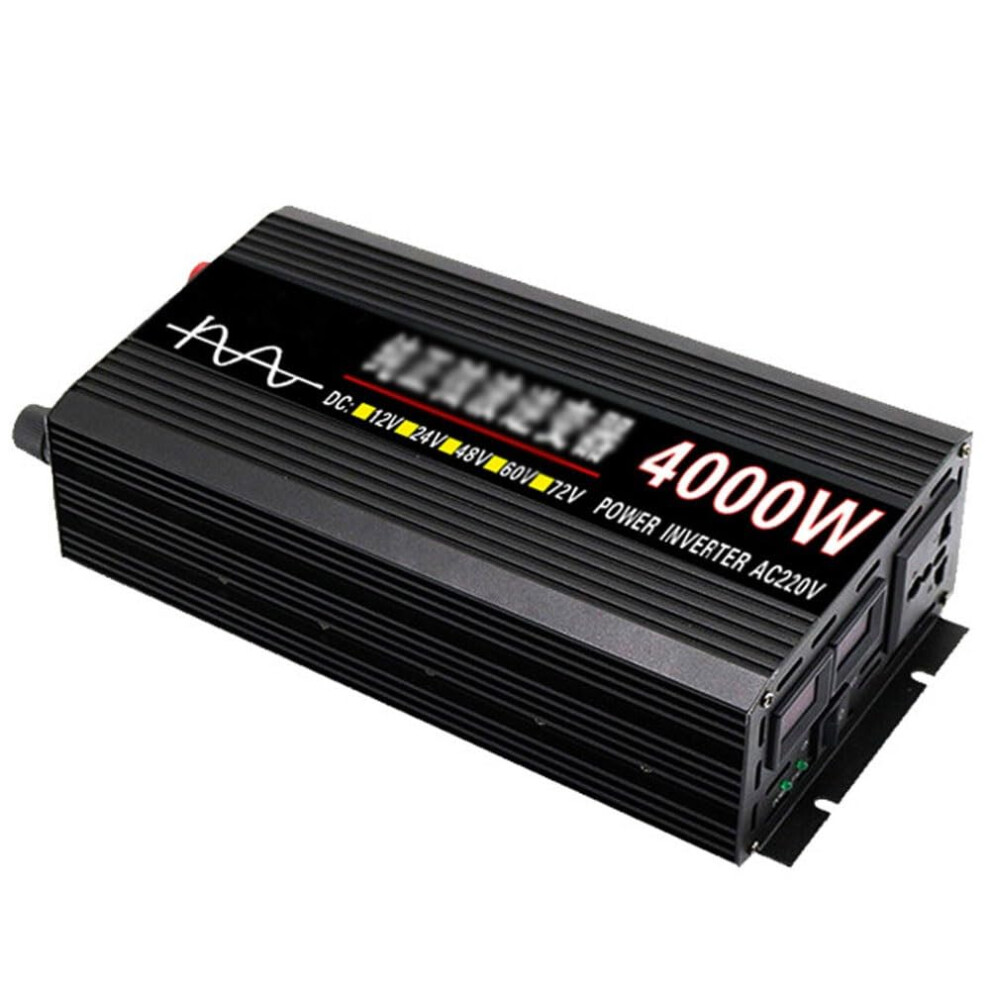 4000W Pure Sine Wave Power Inverter 12V/24V To 220V For Car Rv Solar Offgrid Use With Lcd Display 9070919363801