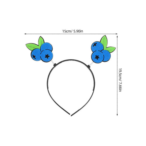 Κορδέλα μαλλιών Blueberry Fruit Headband για πάρτι Blueberry Head Boppers 1