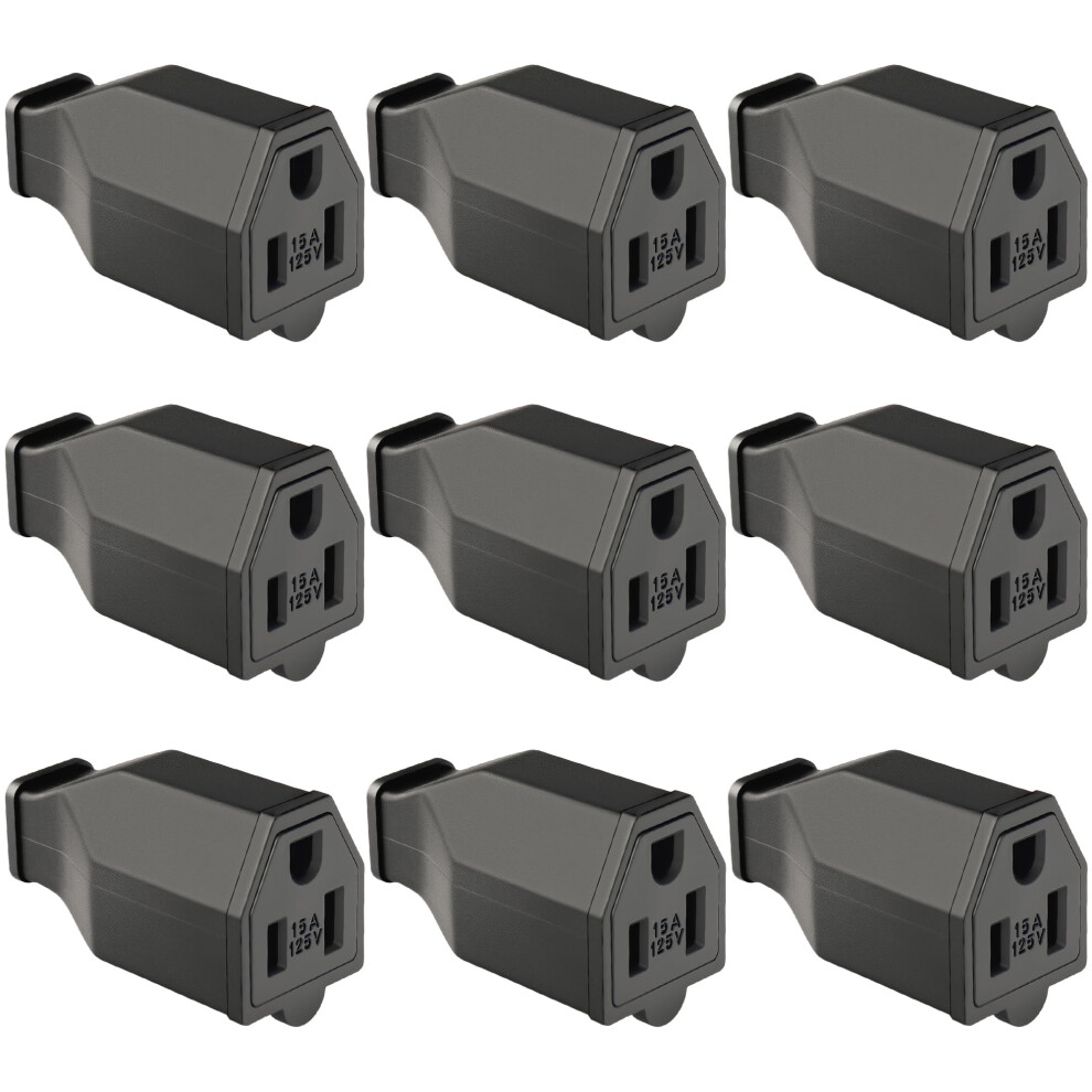 Nema 515P 3 Prong Male Replacement Plug 125V 15A Heavy Duty Grounded Extension Cord 9Pack 9113335287792