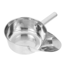 Stainless Steel Food Scoop with Ergonomic Flat Handle for French Fries, Rice and Party Serving