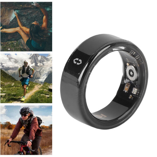 Smart-Ring Fitness-Tracker Typ 8, 16 mAh, Schwarz