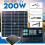 200W 12V Monocrystalline Solar Panel Kit with Controller for Car RV Boat Battery Charging 4