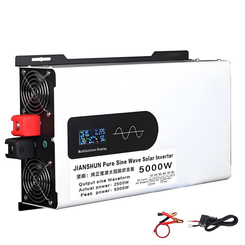 5000W Pure Sine Wave Hybrid Solar Inverter 48V To 110V Split Phase For Off Grid Home Backup 9070919364778