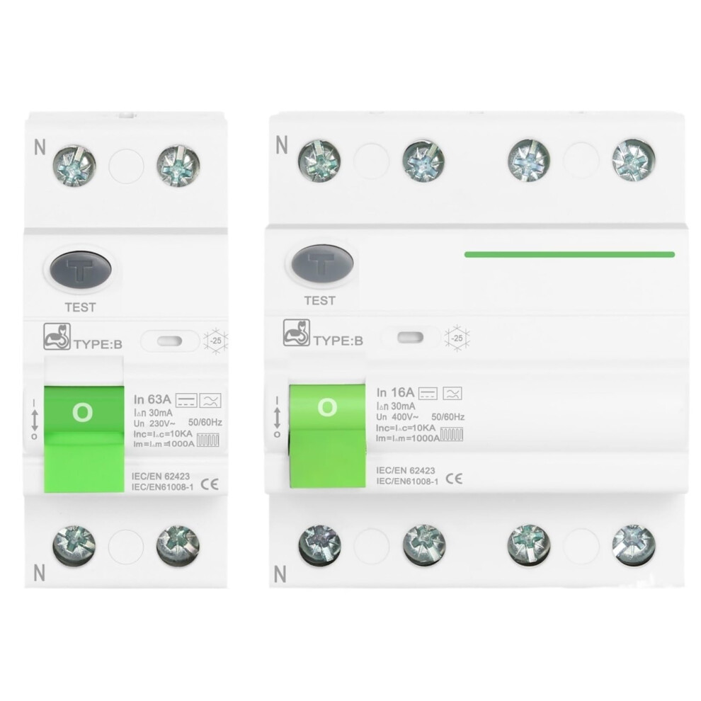 Residual Current Circuit Breaker 4 Pole 16A 30Ma 230V With Automatic Power Transfer And Earth Leakage Protection 9113335288669