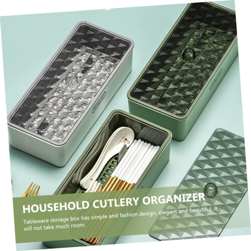 Kitchen Utensil Holder with Fast Drain, MultiFunction Cutlery Organizer for Silverware and Chopsticks 1