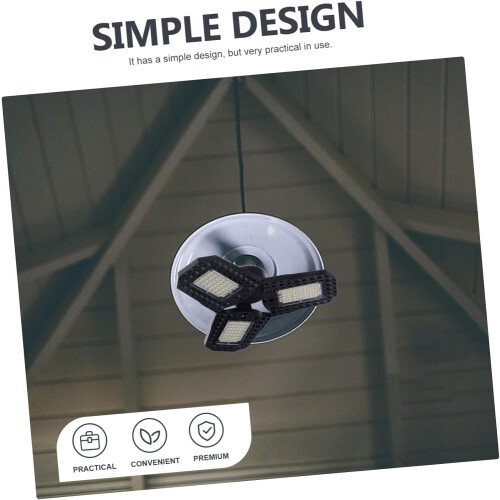 60W Foldable LED Garage Light with Adjustable Beam Angle for Home Workshop and Emergency Use 2