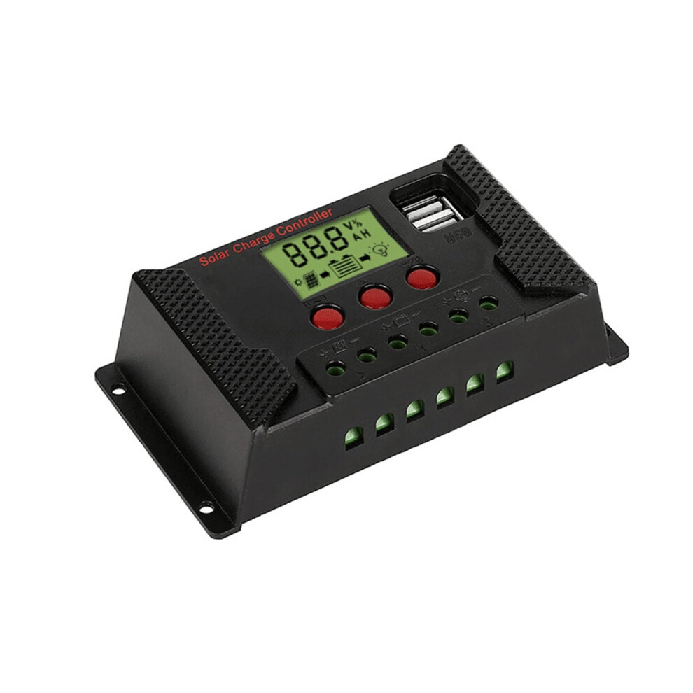 Pwm Solar Charge Controller 40A 12V 24V With Dual Usb Ports For Lithium And Lead Acid Batteries 9070919365874