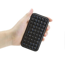 Bluetooth 3.0 Tastatur, wiederaufladbare Mini Wireless Slim Travel Tastatur, 49 Tasten kompakt kompatibel mit PC, Tablets, Smartphones