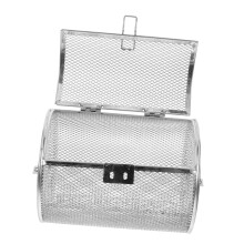 Air Fryer Rotisserie Basket Stainless Steel Grill Cage for Nuts Fish Vegetables Even Heat