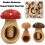 Wooden Screw Press Nutcracker with Ergonomic Mushroom Grip for Walnuts Hazelnuts Pecans Black 2