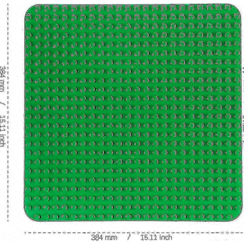 38x38 Duplo Base Plate-2 Μεγάλες πλάκες βάσης συμβατές με όλες τις μάρκες για κατασκευή κα 1