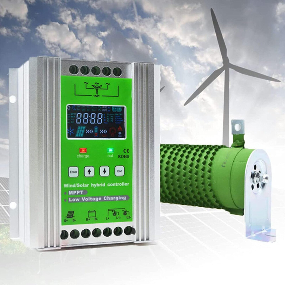 Wind Solar Hybrid Mppt Charge Controller 6000W 24V 48V Off Grid With Lcd And Boost Charging 9070919367021