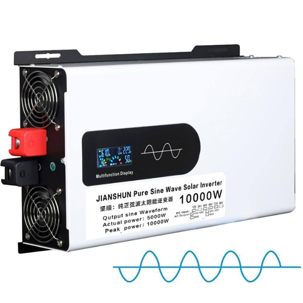 10000W Pure Sine Wave Solar Power Inverter 48V To 110V Lcd Display For Home Rv Truck Car 9113335290143