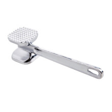 Heavy Duty Stainless Steel Meat Tenderizer Mallet with DoubleSided Surface for Steak and Chicken