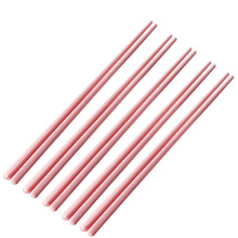 5 Pairs Reusable Porcelain Chopsticks Set, Dishwasher Safe, 24.5cm NonSlip Chinese Style, Pink
