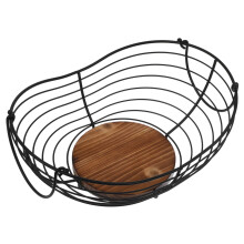 Wire Storage Basket Large Capacity Metal Wire Fruit Basket for Kitchen Countertop Vegetables