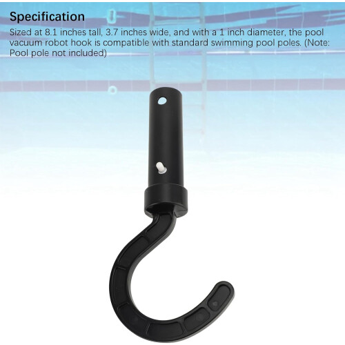Pool Robot Cleaner Hook Universal Robotic Vacuum Pole Attachment for Easy Robot Retrieval 1