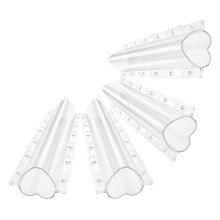 4pcs Heart Shaped Vegetable Shaping Mold for Cucumber Gardening Reusable Fruit and Vegetable Shaper