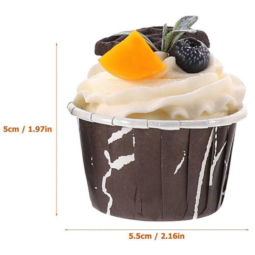 Artificial Cupcake Models Cake Decoration for Display 4Pcs Set 1
