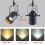 Track Lighting Fixture with Adjustable Beam Direction, Rotatable Ceiling Spotlights E27 Bulb Fit 2