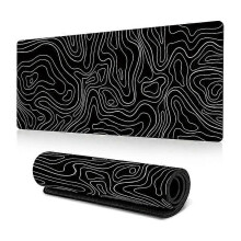 300x700x2mm abstraktes Flüssigkeitsdesign Gummimausmatte, rutschfeste große Mausmatte