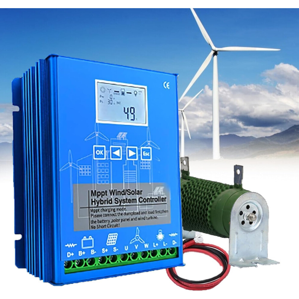 Hybrid Wind Solar Mppt Charge Controller 12V 24V 48V With Dump Load For Off Grid Lithium Battery 9113335291201