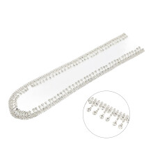 Crystal Rhinestone Fringe Trim 2cm 1 Yard Wedding & Festival Decor