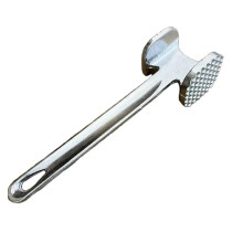 Stainless Steel Meat Tenderizer Hammer with Ergonomic Grip for Beef Chicken Pork Kitchen BBQ