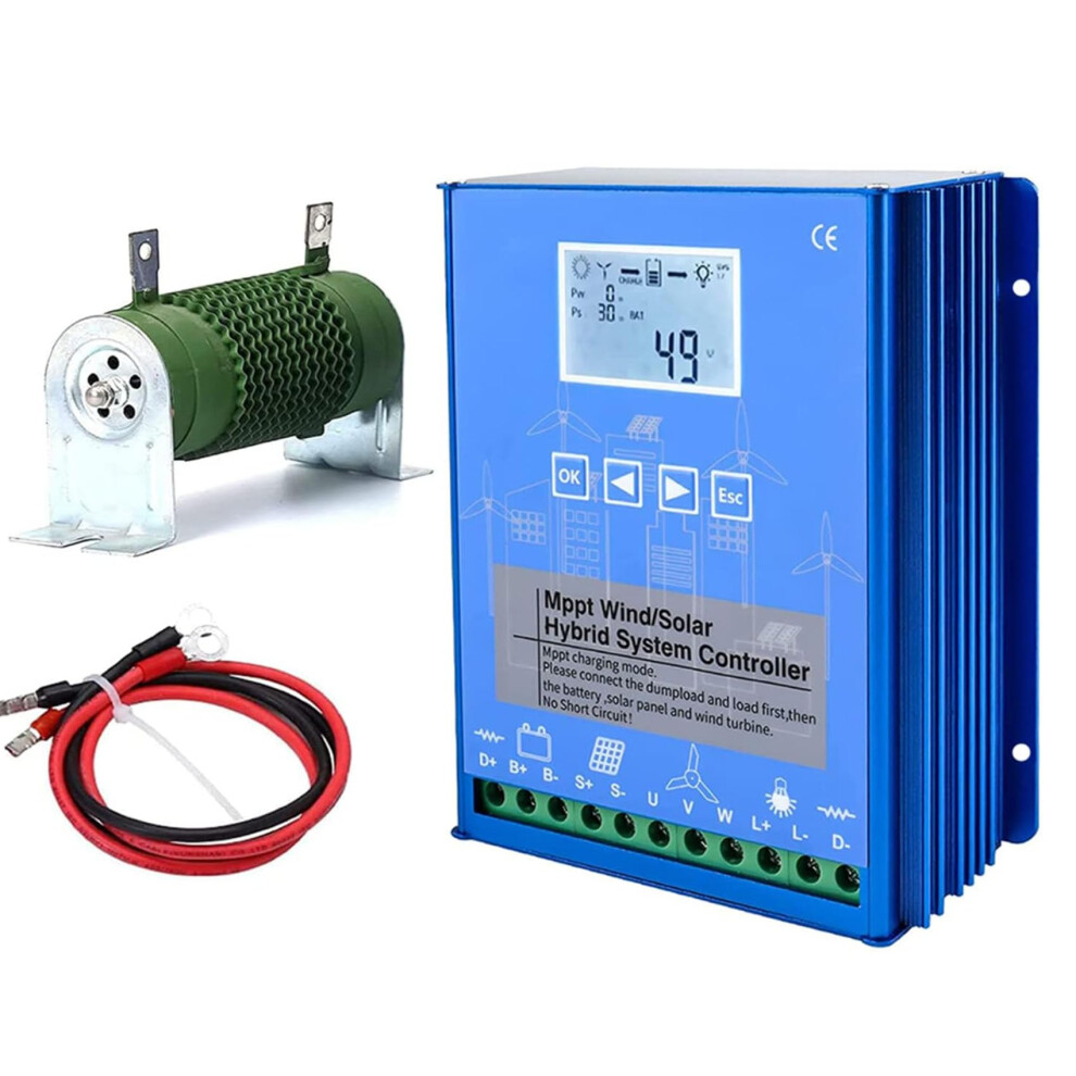 Wind Solar Hybrid Charge Controller 1400W Mppt Boost 12V220v Off Grid Ip67 Lcd Weatherproof 9070919369001