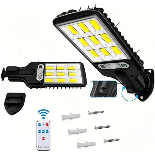 Solar Powered Outdoor LED Wall Light with Smart Motion Sensor and Adjustable Lighting Angle 1