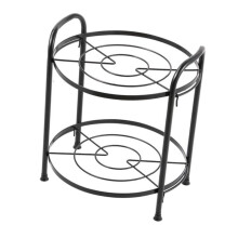 Pot and Pan Organizer TwoTier Vertical Kitchen Storage Rack Detachable CornerSaving Design