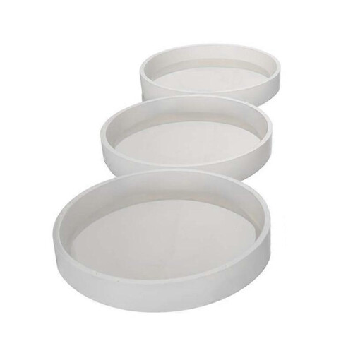Molde de silicone para porta-copos redondos DIY de 3 pacotes, diâmetro 3,94 polegadas/10cm, moldes para fundição com resina, C