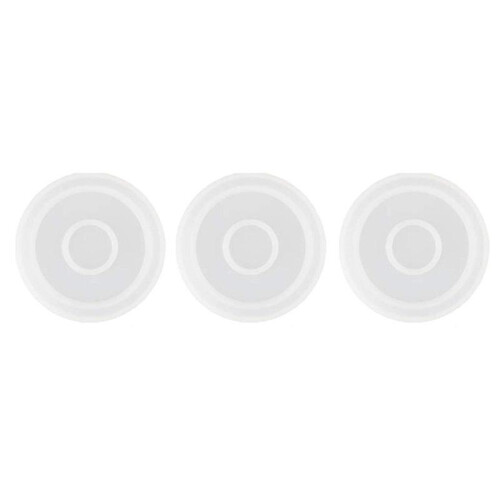 Molde de silicone para porta-copos redondos DIY de 3 pacotes, diâmetro 3,94 polegadas/10cm, moldes para fundição com resina, C 2
