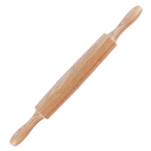 Wooden Rolling Pin Solid Hardwood Smooth Nonstick Surface for Pastry Pizza Dumpling Baking