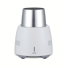 Portable Drink Chiller with Fast Cooling for Beer, Soda, Milk – Mini Tabletop and Outdoor Use (White)