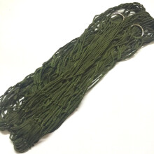 Camping Hammock Black Nylon Rope Mesh Lightweight Single Outdoor Resting Space Durable