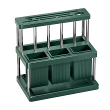 Multifunctional 4in1 Knife Storage Rack with Utensil Organizer, SpaceSaving Kitchen Holder, Green