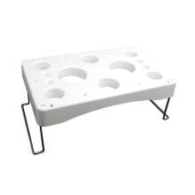Pastry Bag Stand with Multiple Slots for Cake Decorating, Durable Metal Icing Bag Holder