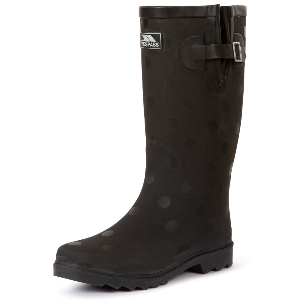 Trespass Women's Printed Wellies Elena Black Size 6 - Image 2