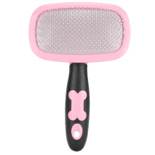 Pet Grooming Brush 360 Rotating Deshedding Comb for Cats and Dogs Long and Short Hair Pink