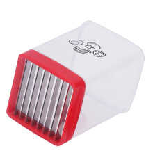 Fruit and Vegetable Cutter 8Blade Strawberry Slicer with Easy PushDown Design for Kitchen Use